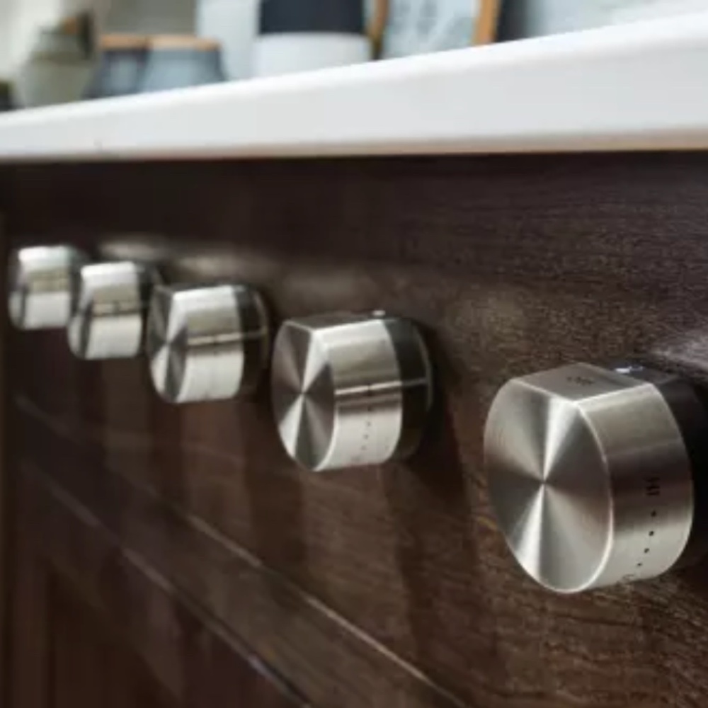 NEW Wolf Stainless Steel Knobs Factory SET OF 5 #826986 for Sub Zero Gas Cooktop